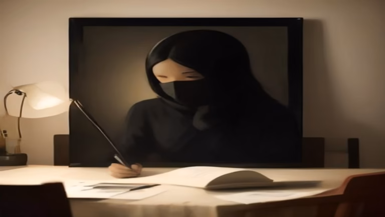 Painterly illustration of a silhouetted figure connected across two workspaces by a red thread, symbolizing Claude unified memory