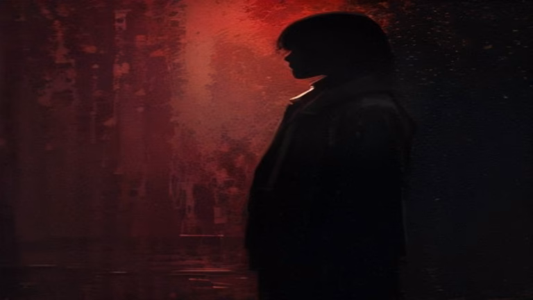 Painterly illustration of a silhouetted figure filtering data, symbolizing AI agent memory selectively retaining what matters