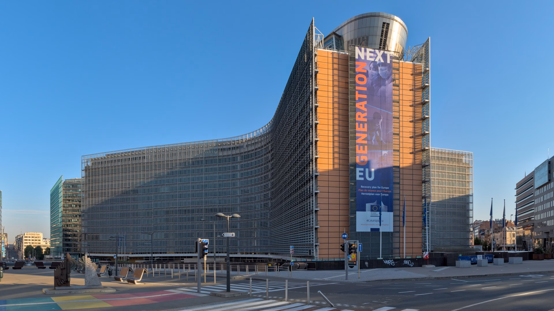 The Berlaymont building in Brussels, headquarters of the European Commission
