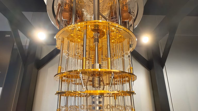 IBM Quantum System One, a superconducting quantum computer of the kind the threshold theorem governs
