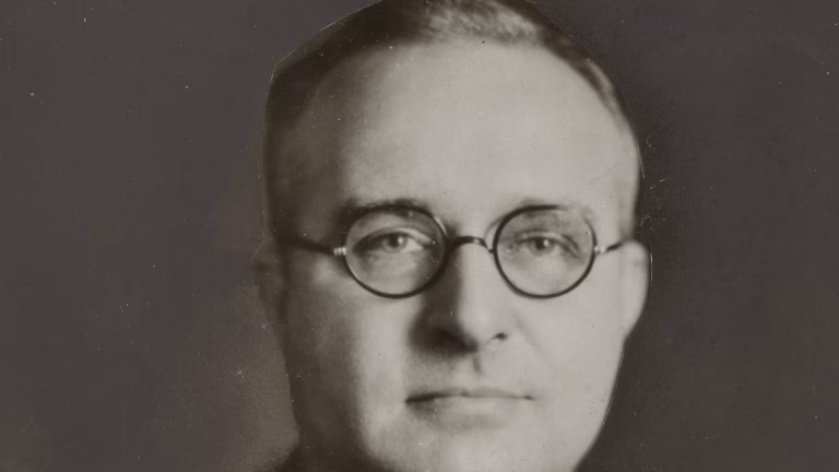 Portrait of chemist Thomas Midgley Jr., who developed leaded gasoline for the Ethyl Corporation